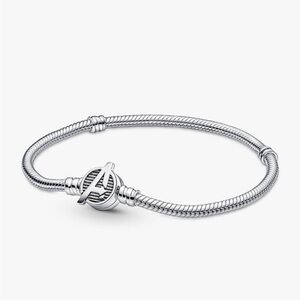 Pandora Silver Bracelet with Iconic Clasp